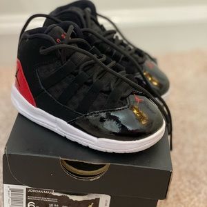 Black and Red patten leather Jordan’s